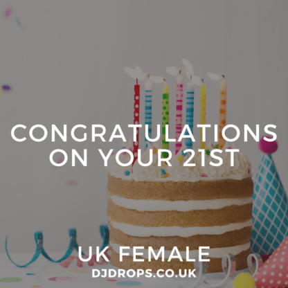 UK Female - Congratulations on Your 21st